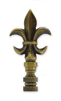 #PB4 Polished Brass Fleur de Lis 3" Tall