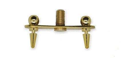 #F7 Brass Clip-on Shade Finial Adapter ¼ 27"