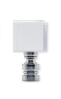 #M74 PN Crystal Cube Finial 1¾" Tall