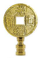 #PB79 Chinese Coin Finial 2¾" Tall