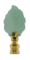 #N32A Genuine Aventurine Jade Leaf 3" Tall