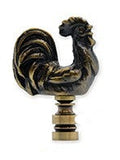 #PB66 Polished Brass Rooster 2½" Tall