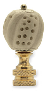 #B23 Genuine Hand-Carved Bone White 2" Tall