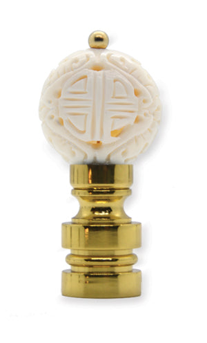 #B25W Hand-Carved Genuine Bone