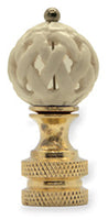 #B9W Genuine Hand-Carved Bone 1¾" Tall