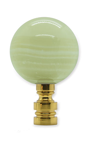#N22XG Genuine Green Onyx 2.5" Tall 40mm Ball