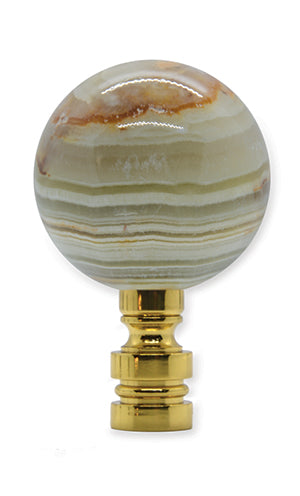 #N22XS Genuine Striped Onyx 2.5" Tall 40mm Ball