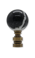 #N29BM Genuine Black Marble 2" Tall
