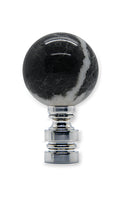 #N29BM Genuine Black Marble 2" Tall