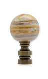 #N29XS Genuine Striped Onyx 2" Tall 30mm Ball