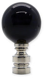 #P11PN Nickel & Black Ceramic 2" Tall
