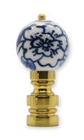 #P14 Small Peonies Porcelain 1¾" Tall