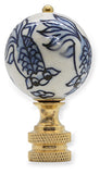 #P20 Koi Fish Porcelain 2¼" Tall
