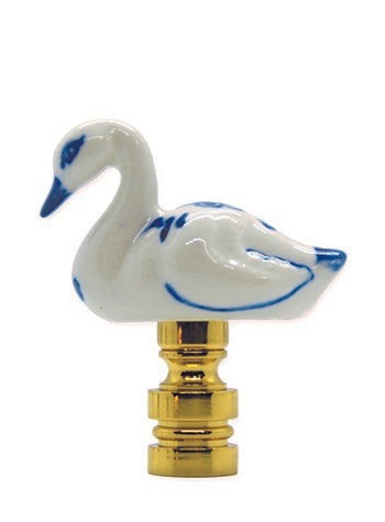 #P49 Swan Porcelain 2" Tall
