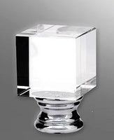 #M77S Crystal Cube Polished Nickel 1½" Tall