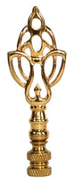 #PB74 Polished Brass Art Deco 3" Tall