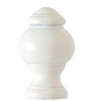 Antique White Brass Knob 1¾ Tall