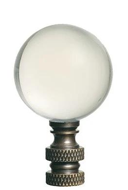 #M66AB Crystal Ball Antique Brass 35mm