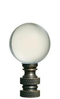 30mm Clear Crystal Ball Antique Brass Base