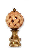#B9W Genuine Hand-Carved Bone 1¾" Tall