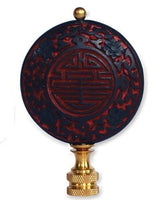 #M17 Genuine Cinnabar Black & Red 3" Tall