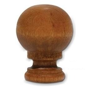 #W95K Oak Finish Ball on Pedestal 1¾" Tall ~ ETA July 1, 2023