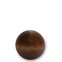 Wood Ball Finial Walnut Finish 25mm