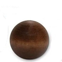 Wood Ball Walnut Finish 3 Sizes