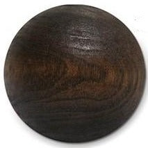 35 mm Wood Ball Finial Mahogany Finish