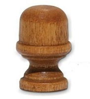 #W94K Oak Finish Wood Acorn