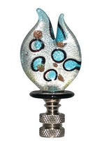 #L24S Silver & Turquoise Glass 2¾"