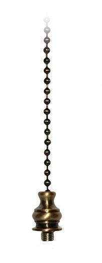 #AB54 Solid Brass Pull Chain Adapter 15" Long